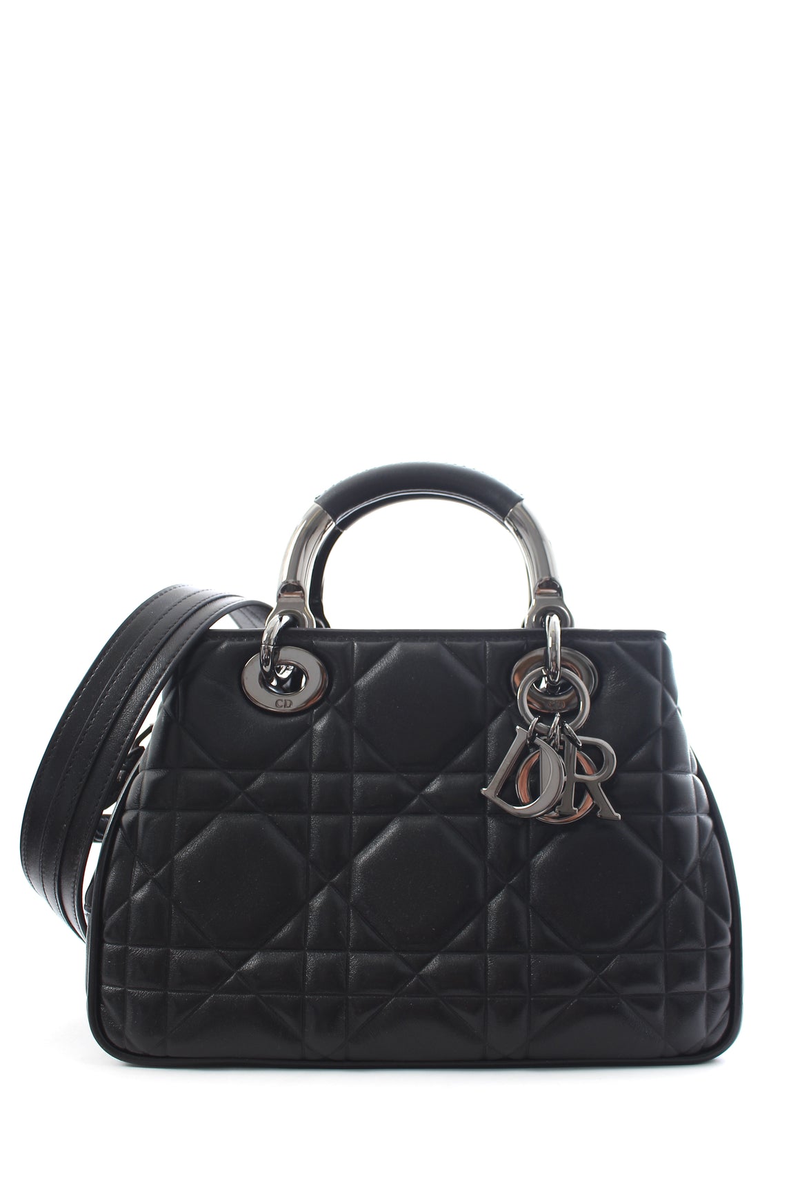Dior Lady 95.22 Bag in Black Cannage Leather