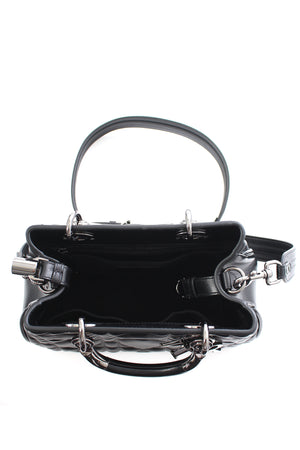 Dior Lady 95.22 Bag in Black Cannage Leather