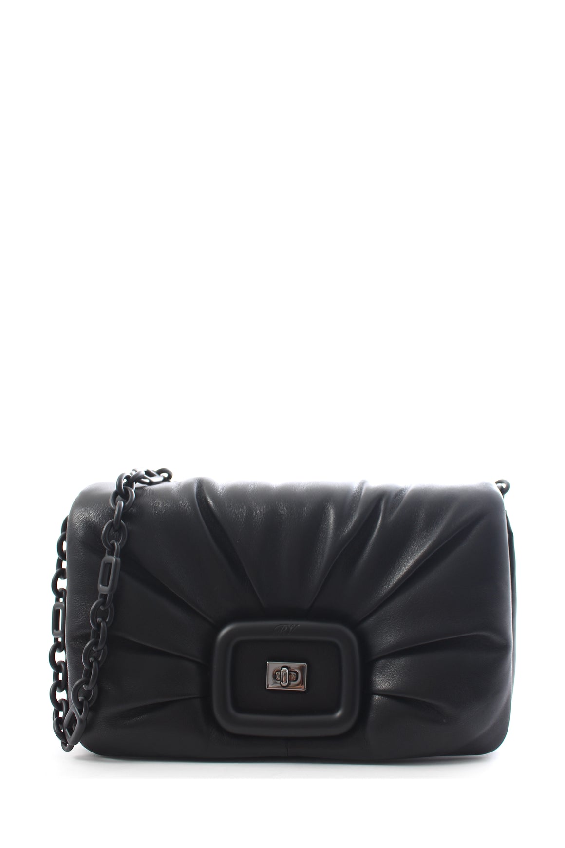 Roger Vivier Viv' Choc Padded Leather Shoulder Bag