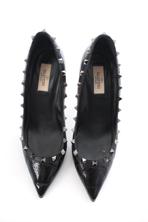 Valentino Rockstud Naplack Leather Pumps