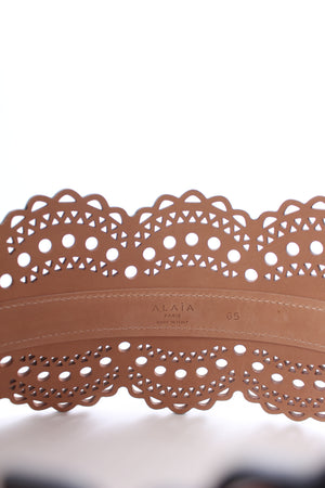 Alaïa Laser Cut Leather Corset Belt