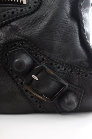 Balenciaga City Giant Brogues Leather Bag