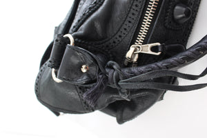 Balenciaga City Giant Brogues Leather Bag