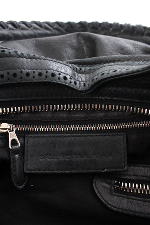 Balenciaga City Giant Brogues Leather Bag