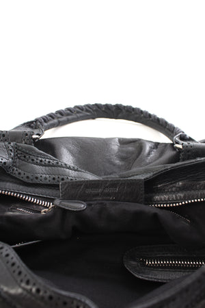 Balenciaga City Giant Brogues Leather Bag