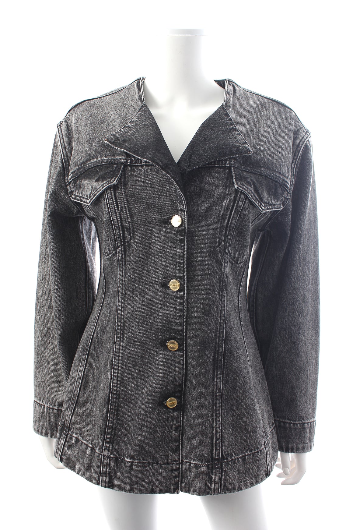 Ganni Fitted Denim Jacket