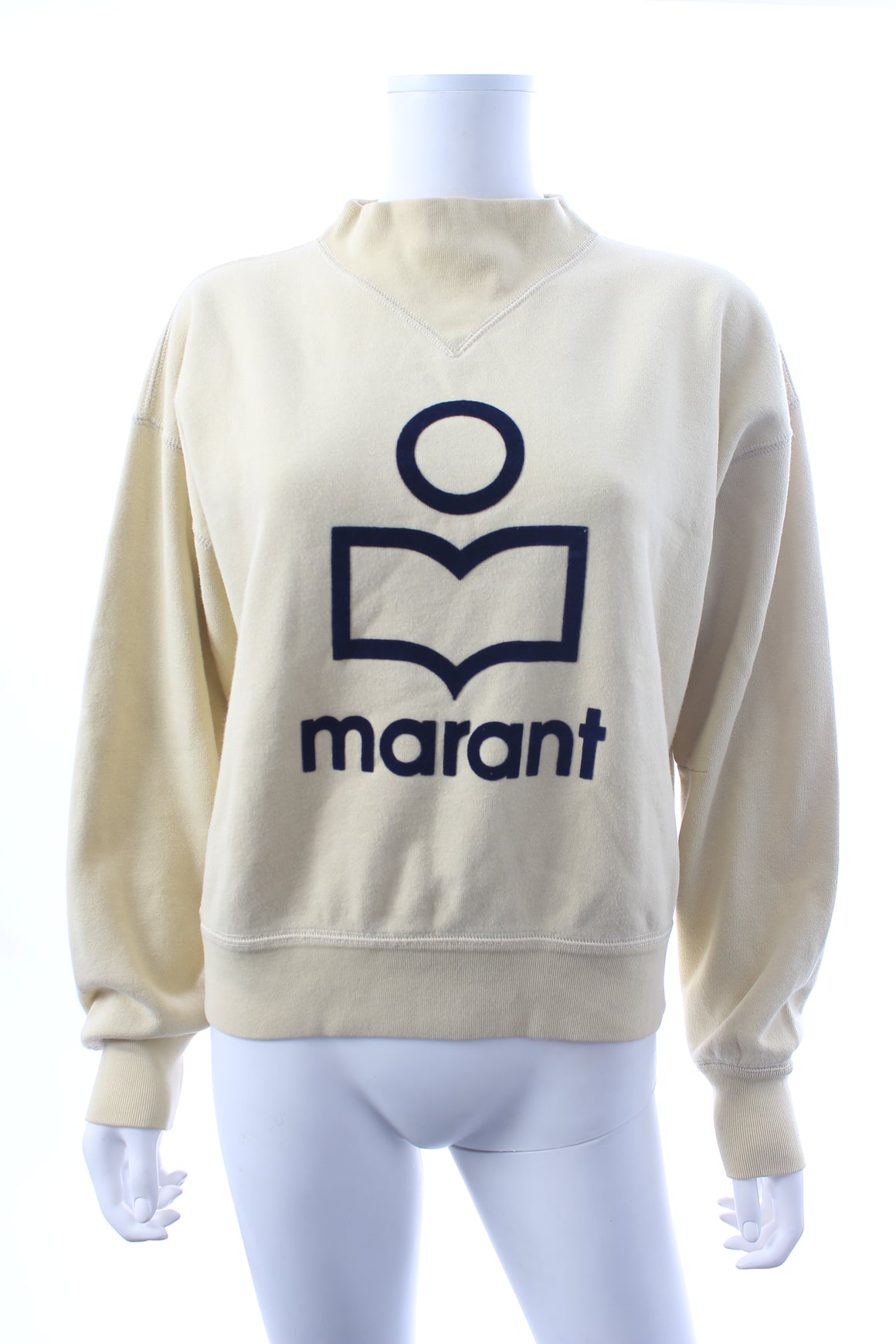 Isabel Marant Etoile Moby Flocked-Logo Cotton-Blend Sweatshirt
