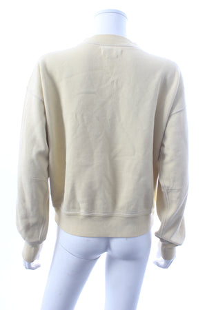 Isabel Marant Etoile Moby Flocked-Logo Cotton-Blend Sweatshirt