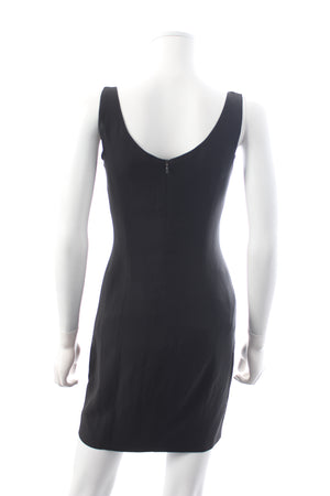 Vintage Moschino Couture Sleeveless Crepe Mini Dress