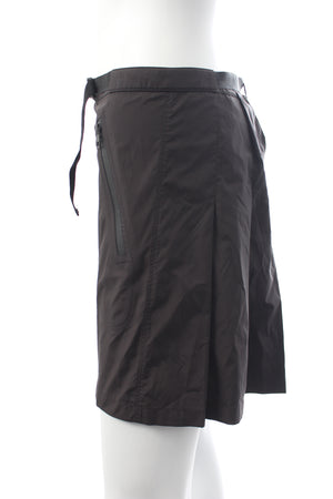 Dior Belted Utility Pleated Mini Skirt