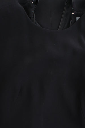 Alexander McQueen Cape Short-Sleeved Crepe Micro Mini Dress