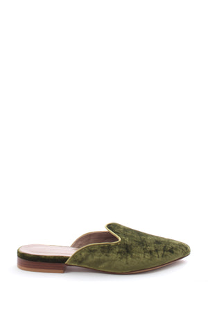 Le Monde Beryl Venetian Velvet Backless Mules