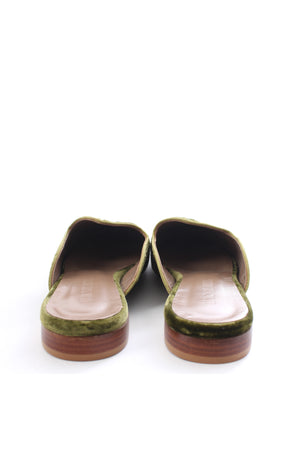 Le Monde Beryl Venetian Velvet Backless Mules