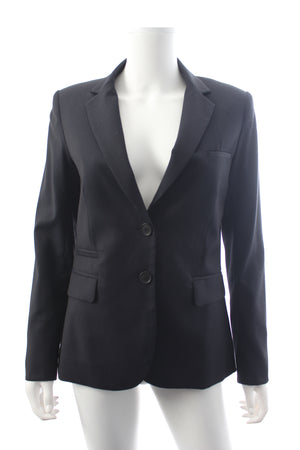 Veronica Beard Wool Jacquard Single Breasted Blazer