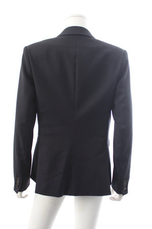 Veronica Beard Wool Jacquard Single Breasted Blazer