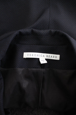 Veronica Beard Wool Jacquard Single Breasted Blazer