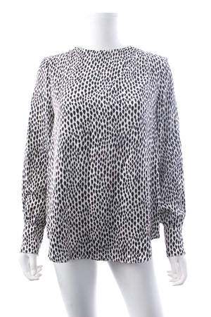 Officine Générale Francesca Satin Printed Blouse