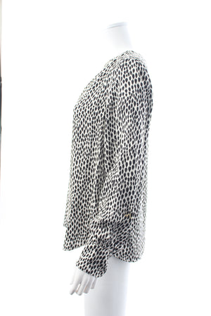 Officine Générale Francesca Satin Printed Blouse