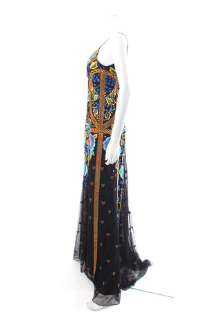 Temperley London Flutura Embroidered Tulle Maxi Dress