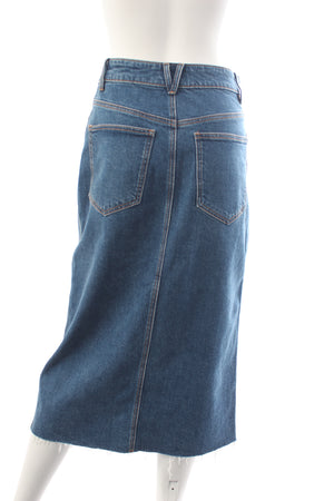 Veronica Beard Victoria Denim Midi Skirt