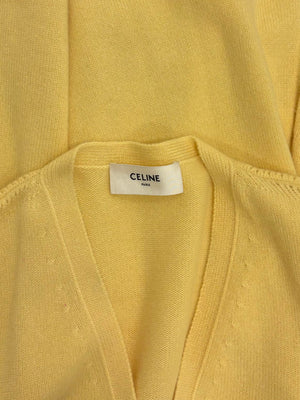 Celine Chain-Embellished Pocket Cashmere Cardigan