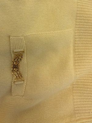 Celine Chain-Embellished Pocket Cashmere Cardigan