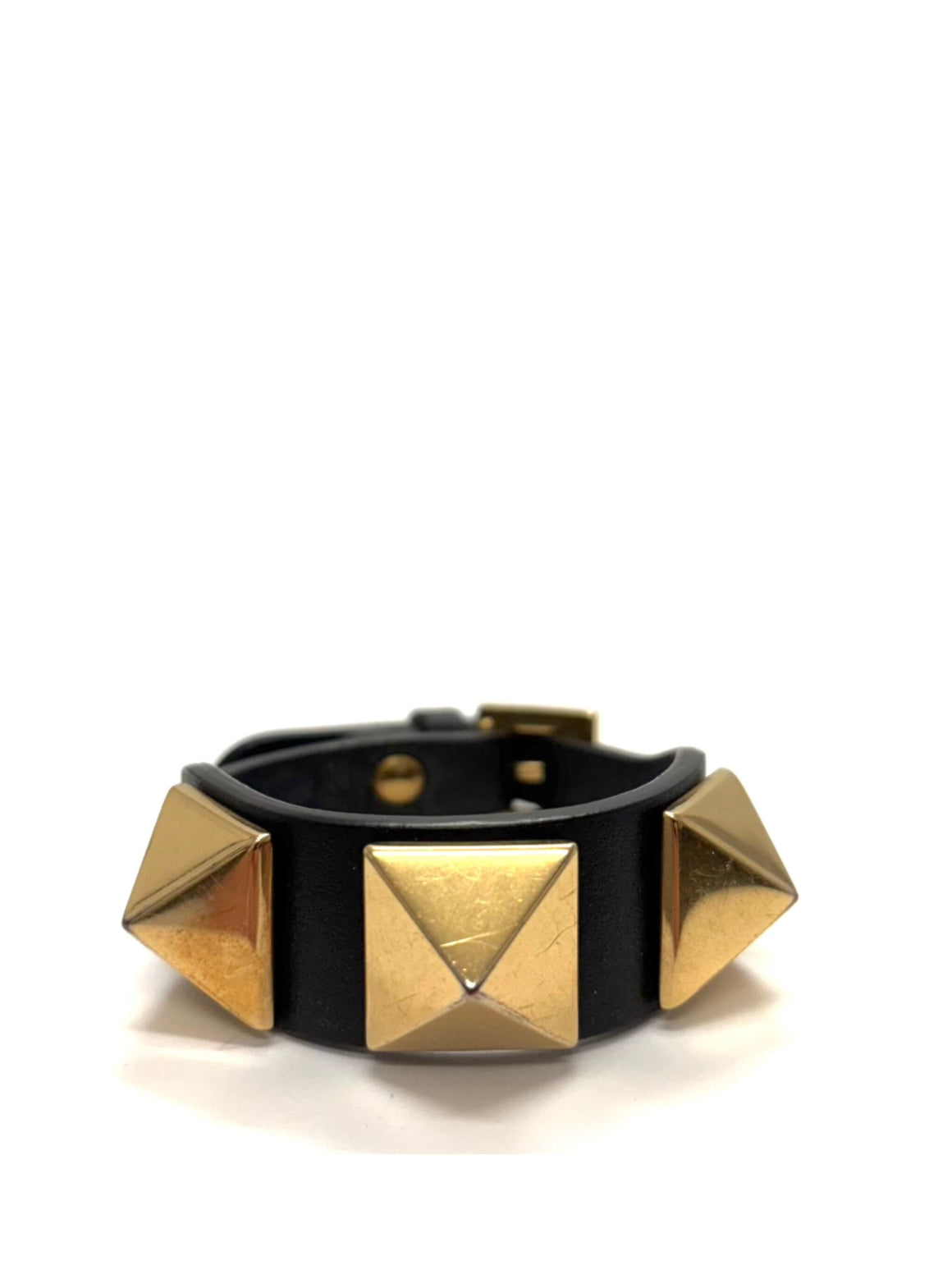 Valentino Roman Stud Leather Bracelet