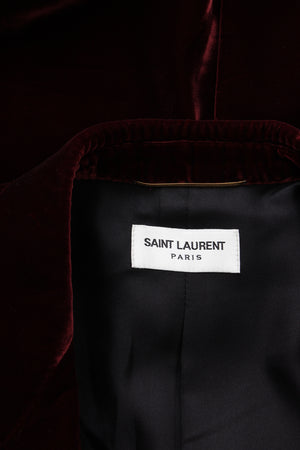 Saint Laurent Velvet Single-Breasted Blazer