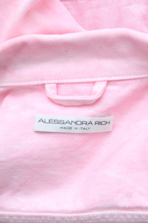Alessandra Rich Cropped Denim Jacket