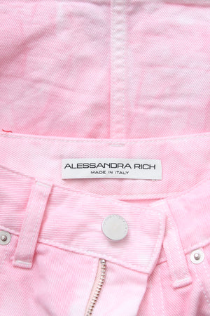 Alessandra Rich High-Waisted Denim Mini Skirt