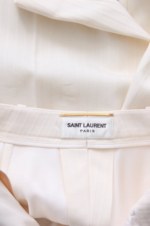 Saint Laurent Pinstripe Wool Shorts