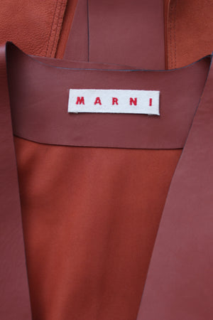 Marni Open Leather Jacket