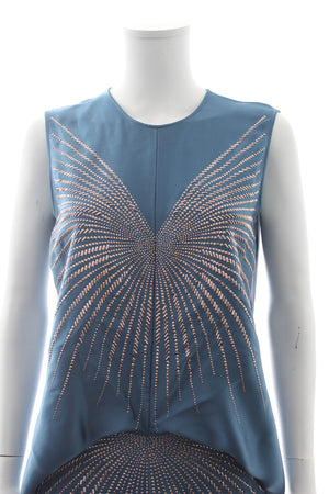 Stella McCartney Embellished Satin Midi Dress