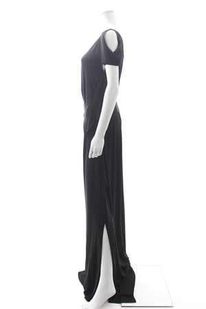 Roland Mouret Draped Asymmetric Stretch-Jersey Gown