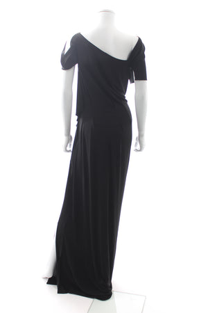 Roland Mouret Draped Asymmetric Stretch-Jersey Gown