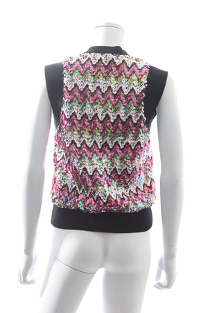 Louis Vuitton Sequin-Embellished Sleeveless Knit Sweater - Spring/Summer '20 Runway Collection