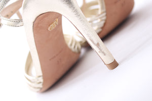 Giambattista Valli Metallic Leather Sandals