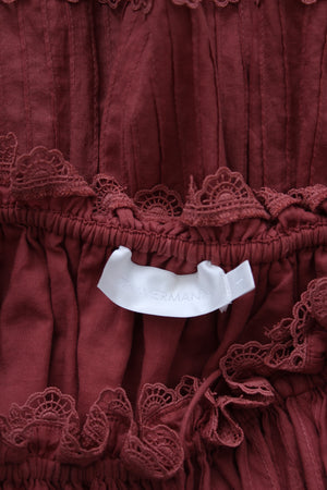 Zimmermann Corsair Frill Off-the-shoulder Cotton Mini Dress