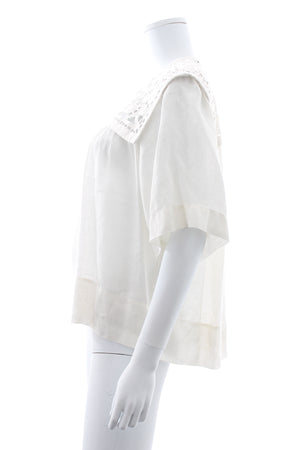 Isabel Marant 'Gane' Embroidered Buttoned Linen Blouse