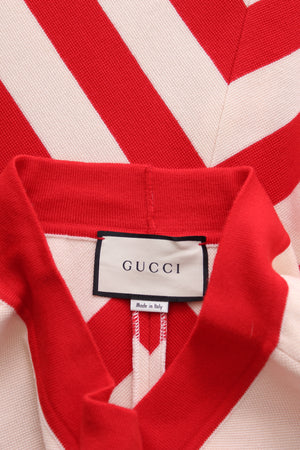 Gucci Striped Wool-Knit Midi Skirt