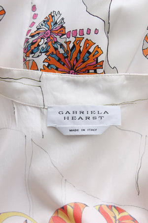 Gabriela Hearst Belted Silk Printed Pleated Midi Dress