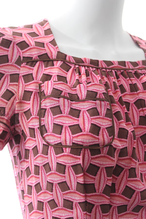 Louis Vuitton Silk Printed Mini Dress