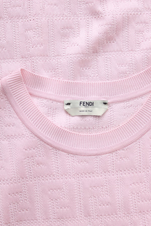 Fendi Logo Jacquard Knit Midi Dress
