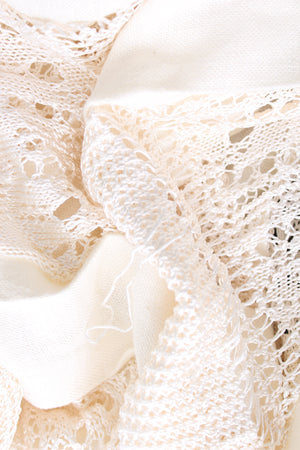 Gabriela Hearst 'Godard' Crochet-Panelled Belted Linen Midi Dress