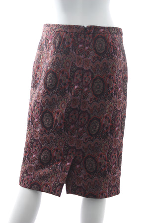 Etro Printed Jacquard Pencil Skirt