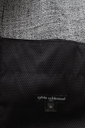 Sylvie Schimmel Leather and Bouclé-Knit Jacket
