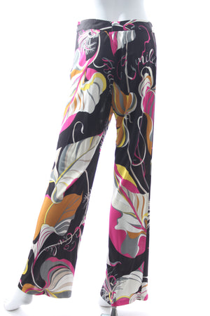 Emilio Pucci Printed Silk-Jersey Trousers