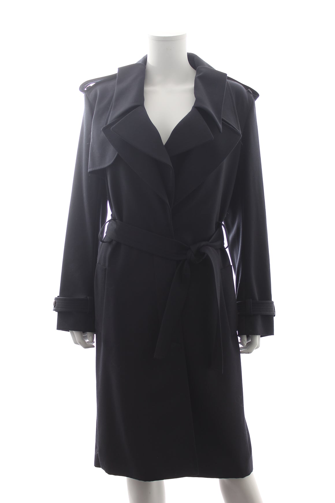 Chloe Belted Wool Trench-Style Coat
