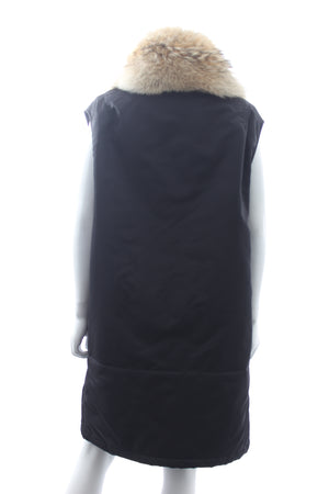 3.1 Phillip Lim Oversized Fur-Collar Sleeveless Coat