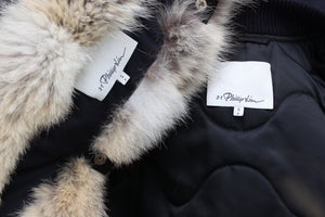 3.1 Phillip Lim Oversized Fur-Collar Sleeveless Coat